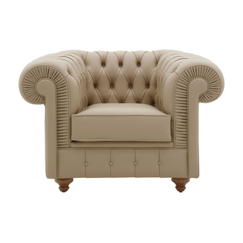 Fauteuil classique - H1996 Rudi - Bordini arredamenti - en cuir / en tissu / en hêtre