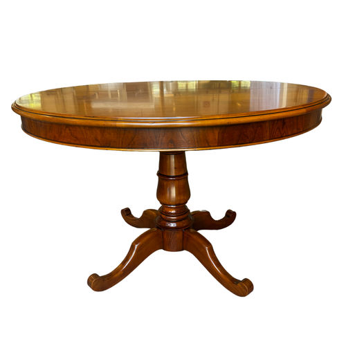 Table classique - H3999 Hospitality - Bordini arredamenti - en cerisier / avec piètement en bois massif / ronde