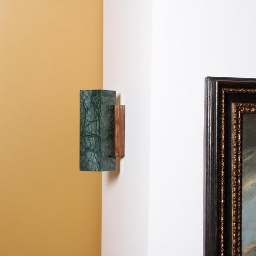 Applique murale contemporaine - KALI square - Baccaris - d'intérieur / en bois / en marbre