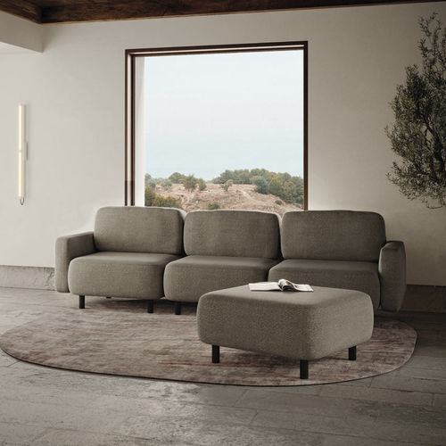 Pouf contemporain - Pummba II - Nubba Spaces SL - Pummba - en tissu / carré / avec revêtement amovible