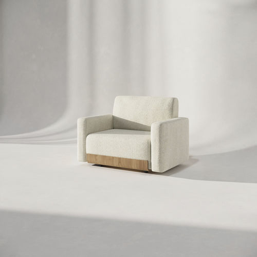 Fauteuil contemporain - Pummba Nature - Nubba Spaces SL - Pummba - en tissu / beige / gris