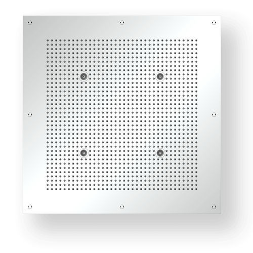 Pommeau de douche encastrable - R70C1 - AQUAFORM - carré / pluie / avec chromothérapie