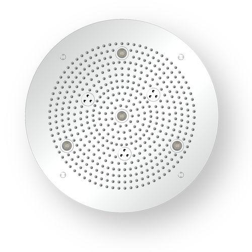 Pommeau de douche encastrable - RT50C12 - AQUAFORM - rond / pluie / avec chromothérapie