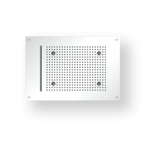 Pommeau de douche encastrable - R5638C14 - AQUAFORM - rectangulaire / pluie / avec chromothérapie