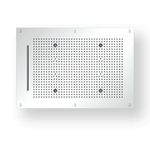 Pommeau de douche encastrable - R7048C124 - AQUAFORM - rectangulaire / pluie / avec chromothérapie