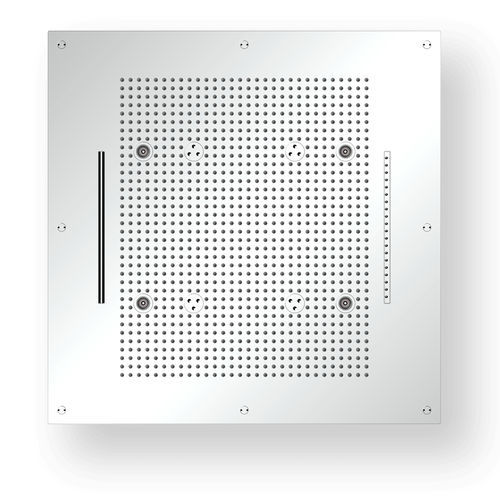 Pommeau de douche encastrable - W70C1234 - AQUAFORM - carré / pluie / avec éclairage intégré