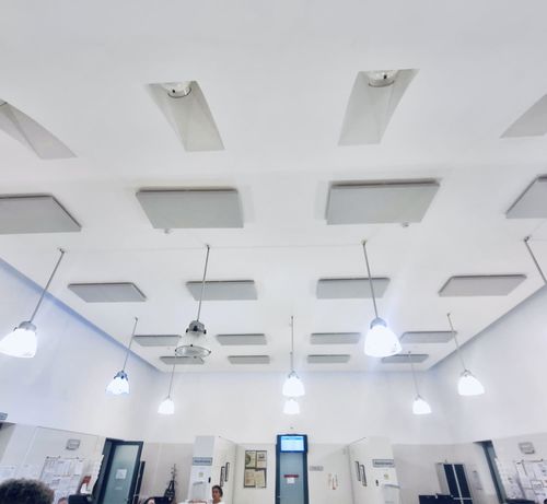 Panneau acoustique pour plafond - MEDICAL - Smartfox - en bois / en laine minérale / carré