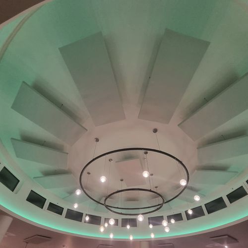 Panneau acoustique pour plafond - RESTAURANT 3 - Smartfox - en bois / en laine minérale / de tissus