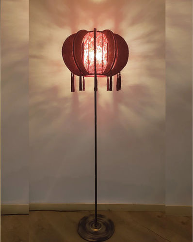Lampe sur pied - Jakarta 01 - DelightLamps - en métal / en tissu / Art Déco