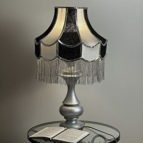 Lampe de table - Verona 04 - DelightLamps - en soie / en bois / de style victorien