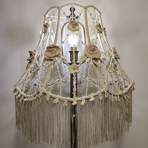 Abat-jour classique - Dallas 04 - DelightLamps - en soie / en acrylique / fait main