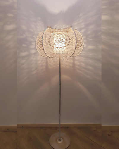 Lampe sur pied - Dubai 08 - DelightLamps - en métal / en cristal / en tissu