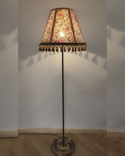 Lampe sur pied - Madrid 04 - DelightLamps - en métal / en cristal / en tissu