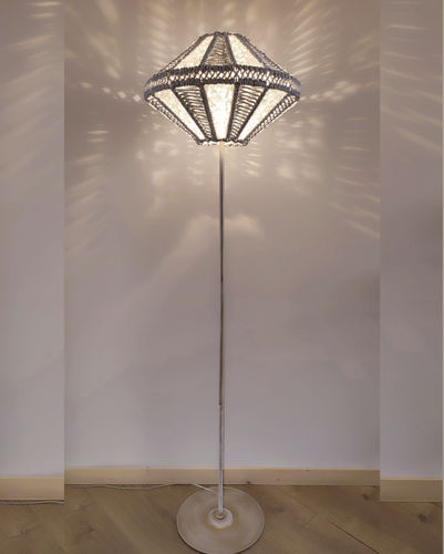 Lampe sur pied - Oslo 01 - DelightLamps - en métal / en osier / classique