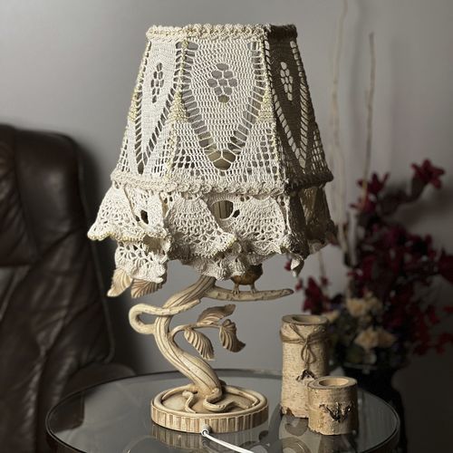 Lampe de table - New Jersey 01-09 - DelightLamps - en fer forgé / en tissu / de style victorien