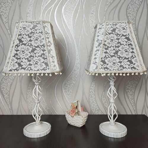 Lampe de table - 6403 - DelightLamps - en métal / en tissu / classique