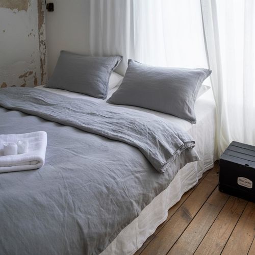 Housse de couette en lin - DUVET SKY BLUE - dELENZO LINEN FROM EUROPE S.L - uni