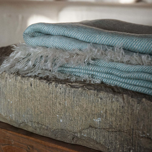 Plaid en lin - RABIT MINT - dELENZO LINEN FROM EUROPE S.L