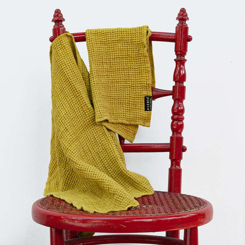 Linge de bain en lin - MUSTARD WAFFL - dELENZO LINEN FROM EUROPE S.L - professionnel