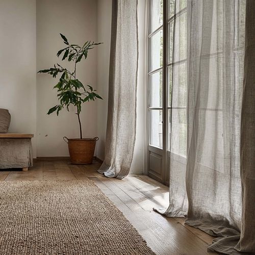 Rideau à plis - NEUTRAL PEGGY - dELENZO LINEN FROM EUROPE S.L - vertical / uni / personnalisable