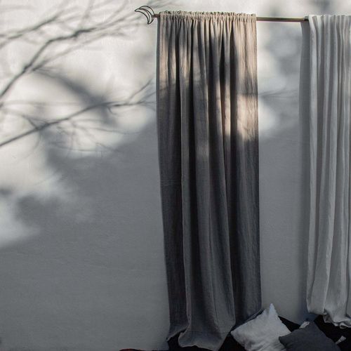 Rideau à plis - MARRAKECH - dELENZO LINEN FROM EUROPE S.L - vertical / uni / en lin