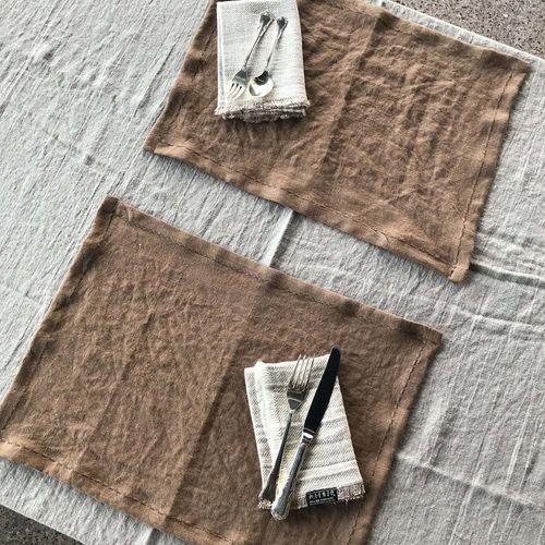 Set de table en lin - STITCH - dELENZO LINEN FROM EUROPE S.L - contemporain / pour hôtel / pour restaurant