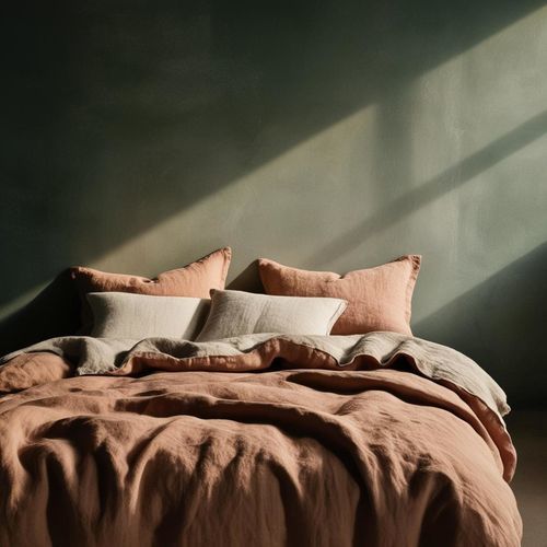 Housse de couette en lin - ROSE&amp;NATURAL - dELENZO LINEN FROM EUROPE S.L - uni