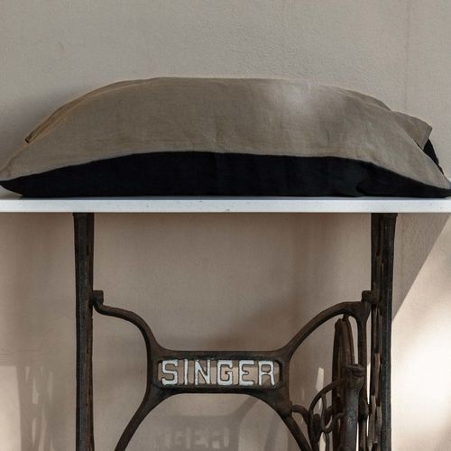 Taie d'oreiller en lin - BLACK&amp;NATURAL - dELENZO LINEN FROM EUROPE S.L