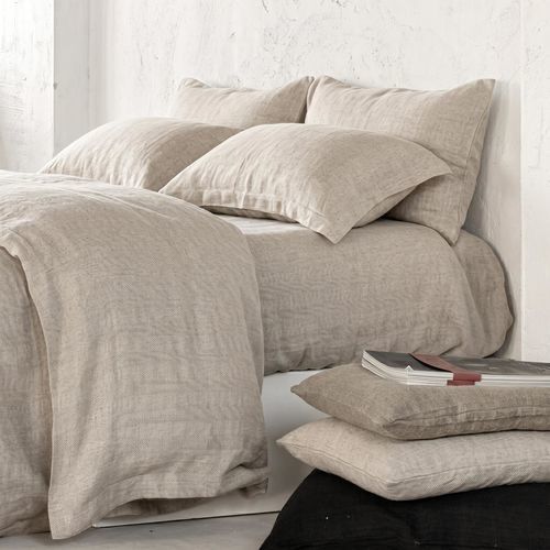 Taie d'oreiller en lin - HERRINGBONE - dELENZO LINEN FROM EUROPE S.L