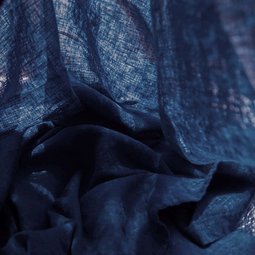 Drap en lin - BLUE JEAN - dELENZO LINEN FROM EUROPE S.L - respirant / lavable