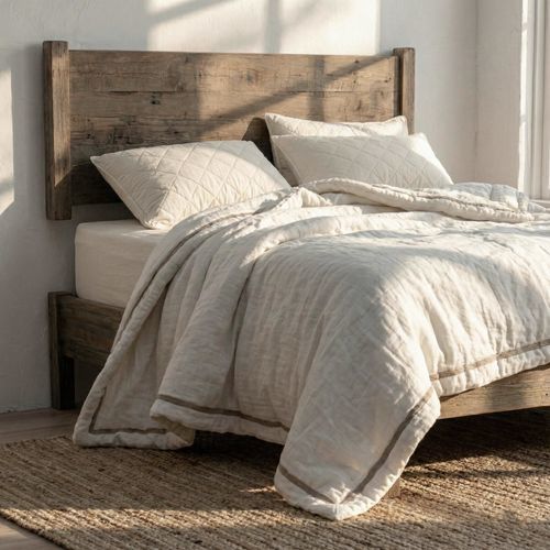 Couette en lin - NORDIC PADDING - dELENZO LINEN FROM EUROPE S.L - en mérinos / nettoyage à sec