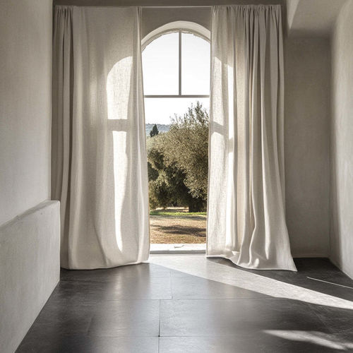 Rideau à plis - MARRAKECH - dELENZO LINEN FROM EUROPE S.L - uni / en lin