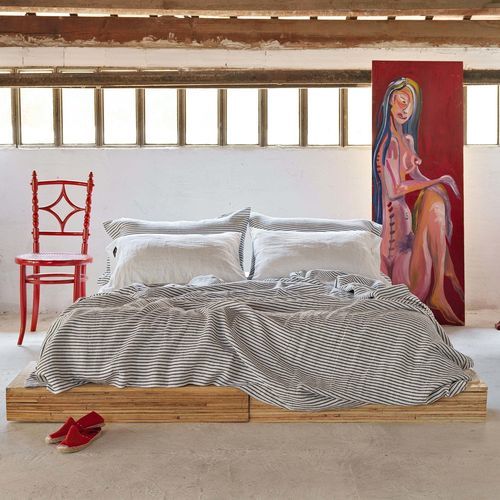 Parure de lit en lin - SAILOR BLUE - dELENZO LINEN FROM EUROPE S.L