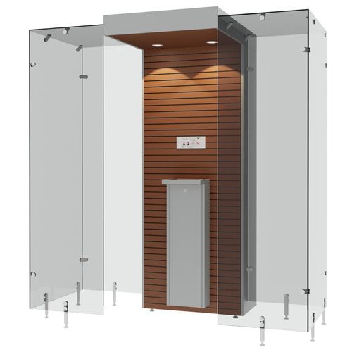Abri fumeurs d'intérieur - SMOKE SOLUTION SP110 - Longhi Air - avec filtre HEPA / ouvert / semi-ouvert