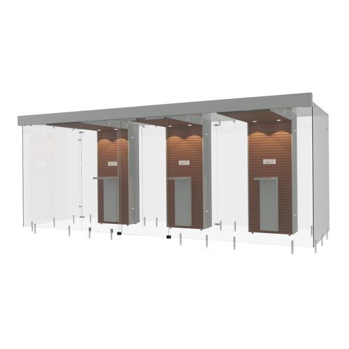 Abri fumeurs d'intérieur - SMOKE SOLUTION 3SP200 - Longhi Air - avec filtre HEPA / ouvert / semi-ouvert