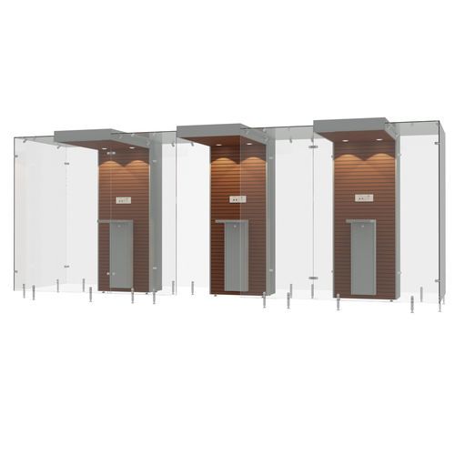 Abri fumeurs d'intérieur - SMOKE SOLUTION 3SP160 - Longhi Air - avec filtre HEPA / semi-ouvert / en métal
