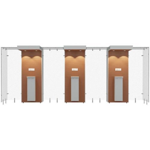 Abri fumeurs d'intérieur - SMOKE SOLUTION 3SP110 - Longhi Air - avec filtre HEPA / avec filtre / ouvert