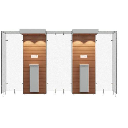 Abri fumeurs d'intérieur - SMOKE SOLUTION 2SP110 - Longhi Air - avec filtre HEPA / avec filtre / ouvert