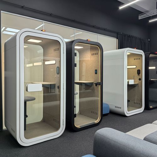 Cabine téléphonique pour bureau - DAWN COMPACT - Dancoo Acoustic Pods Manufacturing Co.,Ltd. - pour open-space / en contreplaqué / en bouleau