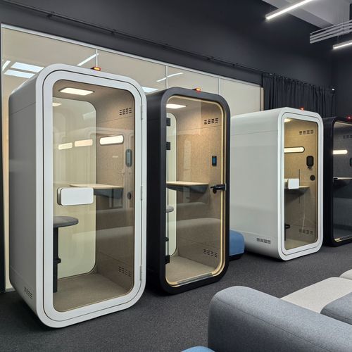 Cabine téléphonique pour bureau - S FAMILY - Dancoo Acoustic Pods Manufacturing Co.,Ltd. - pour open-space / en contreplaqué / en bouleau
