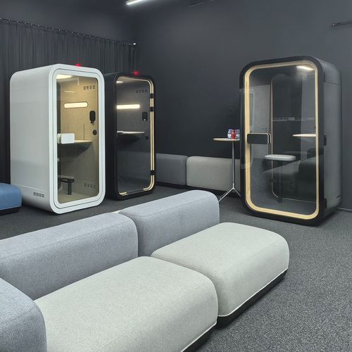 Cabine téléphonique pour bureau - ONE COMPACT - Dancoo Acoustic Pods Manufacturing Co.,Ltd. - pour open-space / en contreplaqué / en bouleau