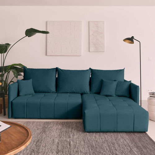 Canapé d'angle - PETRA : 1167BC - Best Mobilier - lit / contemporain / en velours