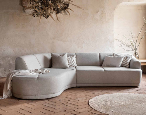 Canapé d'angle - SIENA : 1437BEI - Best Mobilier - contemporain / en tissu / avec accoudoirs