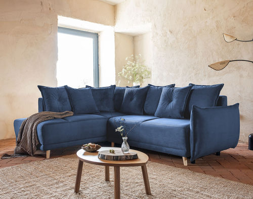 Canapé d'angle - LENA : 1507B - Best Mobilier - lit / contemporain / en velours
