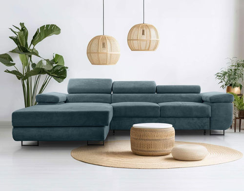 Canapé d'angle - PABLO : 1520B - Best Mobilier - lit / contemporain / en velours