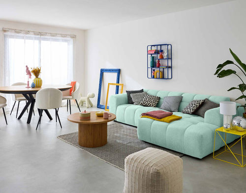 Canapé d'angle - RAY : 1673B - Best Mobilier - contemporain / en tissu / avec accoudoirs