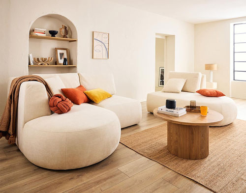 Canapé modulable - SANTORINI: 1689BEI - Best Mobilier - contemporain / en tissu / avec accoudoirs