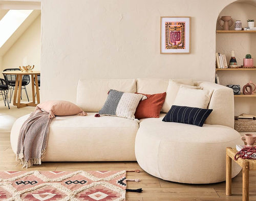 Canapé modulable - SANTORINI: 1691BEI - Best Mobilier - contemporain / en tissu / avec accoudoirs