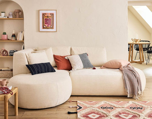 Canapé modulable - SANTORINI: 1693BEI - Best Mobilier - contemporain / en tissu / avec accoudoirs