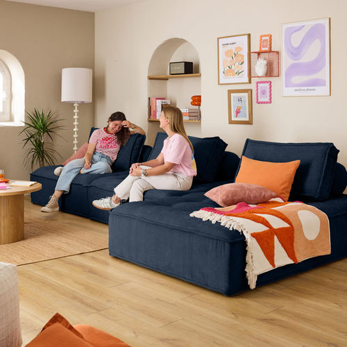 Canapé modulable - MARISOL: 1860B - Best Mobilier - contemporain / en velours / à coussins